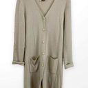 DKNY 00s  Vintage Cream Wool Knit V-Neck Cardigan Sweater Photo 0