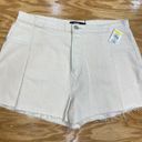 Hudson  Cut-Off Shorts Women 34 White Denim Regular Fit Casual Preppy Hipster B61 Photo 1