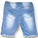 Bermuda EUC Cover Girl Distressed Denim  Shorts, size 11/12 Photo 1