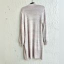 Rebecca Taylor  pale pink heathered long cardigan duster size Large Photo 3