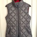 BCBGeneration  gray/pink zippered puffer vest women medium Photo 1