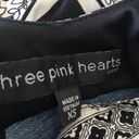 Three Pink Hearts High Neck Slit Maxi Dress Photo 5