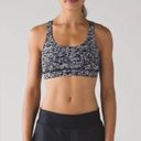 Lululemon  Energy Bra Ice Wave Black White Size 4 Photo 0