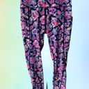 Simply Southern  colorful ladies floral athletic leggings Small elastic waist Photo 4