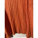 J.Jill  Cardigan Sweater Womens Large Orange Linen Blend Lagenlook Slouchy Photo 4