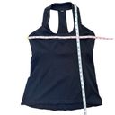 Lululemon  Flow Y Black Built-in Bra Athletic Tank Top Womens Size 10 Photo 2