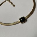 Christian Dior Designer  Black / Gold Tone Necklace Adjustable Length Signed Photo 1