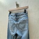 ZARA  TRF || High Rise Light Wash Straight Leg Jeans Sz 2 Photo 6