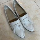 Marc Fisher  Patent Leather White Tassel Loafers Sz 9 Photo 0