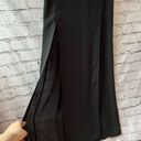 Brandy Melville John Galt Black High Slit Sheer Skirt Bathing Suit Cover Up Photo 2