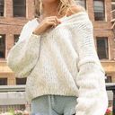 POL  Oversized Chunky Knit V Neck Sweater Women’s Medium Photo 0