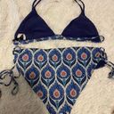 Tavik swim Tavik Bikini  Palm Dessert Design Swim Top (Monaco White Sand) & Bebe Full Bottom Reversible Swim Bottom  Size Medium Photo 5