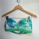 Under Armour  Bikini Top Womens Green/Blue Size Medium Photo 2