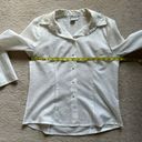 W By Worth Worth Woman’s White Polka Dot Solid Cotton Top, Sz S.  Photo 8