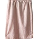 Pendleton  Vintage Silk Blend Pink & White Pinstripe Pencil Skirt size 6 S small Photo 10