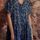 Free People  JET SET MINI DRESS IN INDIGO COMBO SIZE XS Photo 2