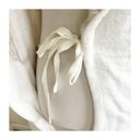 Carole Hochman  Women Robe M Ivory Faux Fur Plush Wrap with Pockets Long Sleeve Photo 14