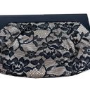 Nine West  Black Floral Lace Clutch With Wood Handles Photo 1