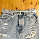 Pilcro  Urban Outfitters Destroyed Denim Mini Skirt Distressed Ripped Women’s 4 Photo 10