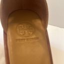 Tory Burch  Marcia WEDGW NEUTRAL TAN LEATHER Ankle Strap Small Wedge 7.5 M EUC Photo 3