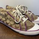 Coach  Barrett logo, purple sneaker size 9 ￼q322 Photo 3