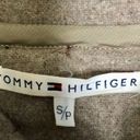 Tommy Hilfiger Vintage 90s Y2K  Wool Blend Pea Coat Removable Hood Tan Preppy szS Photo 11