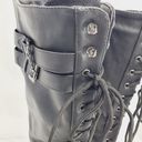 Dream Paris Dream Pairs Knee High Riding lace up moto combat Boots zipper entry size 8 Photo 5