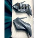 Michael Antonio  Black Buckles Cut Out Booties Ankle Boots 4.5" Heels Size 11 Photo 2