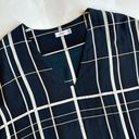 Vince . Silk Blue White Striped VNeck Mini Tunic Dress Lightweight Womens Size XS Photo 1