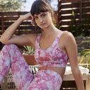 Anthropologie  Daily Practice Allie Sports Bra Floral Size Large Scalloped Photo 0