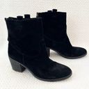 Sam Edelman  Black Suede Farrell Western Style High Cut Heeled Ankle Boots 8 Photo 1