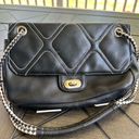 Bijoux Terner faux leather, braided strap, turnlock, mini emo, goth shoulder bag Photo 9