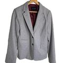 Banana Republic  Women's Academy Wool Blend Jacket Blazer Light Grey Heather Sz 4 Photo 0