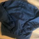 Guess Bomber Jacket Lightweight Windbreaker Zip Up Black Size Medium Photo 7