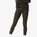 Sweaty Betty Embossed Jacquard Leopard Print All Day 7/8 Leggings Olive Green Photo 0