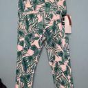 Gottex  Pink Palm Capri Length Inter-Luxe Leggings Size Large Photo 0