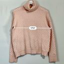 Barney’s New York Barneys New York Women’s Textured Turtleneck Sweater Pink Size Medium FLAW Photo 5