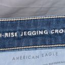 American Eagle  Dark Wash Denim Next Level Stretch Hi Rise Jegging Crop Jean Photo 4