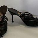 Salvatore Ferragamo  Black Sandals Shoes  6 Italy Versatile bow RARE HTF GORGEOUS Photo 0