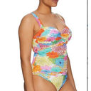 Bleu Rod Beattie  Yellow Shirred Underwire One-Piece Swimsuit 12 NWT Photo 0