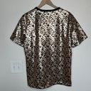 Jaded London leopard sequin short sleeve lined blouse size XL Photo 8