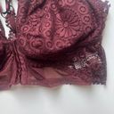 Aerie NWT  Joy Lace Padded Longline Bralette Royal Berry Size Medium M NEW Photo 3