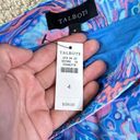 Talbots  Paisley Pastel Colors Flowing Floral Maxi Voile Skirt Photo 8