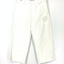 Dickies  Pants Women's Size 7/28 Relaxed Flat Front Cropped White NWT** Photo 3