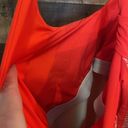 Patagonia  Morning Glory Dress in Orange Red Geometric Print Photo 6