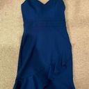 Macy's Royal Blue Bodycon strapless bandeau dress with flare!! Photo 0