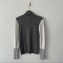 Apt. 9  Grey Colorblock Sweater Turtleneck Lightweight Size Small Photo 2