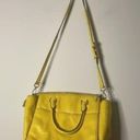 Michael Kors GUC Canary Yellow  Medium Sized Zippered Adjustable Strap Purse Photo 7