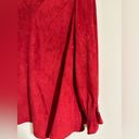 Tuckernuck  Easton suede blouse in burgundy red color Photo 4