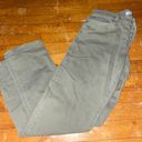 Loft Olive Green Wide Leg High Waisted Jeans Photo 0